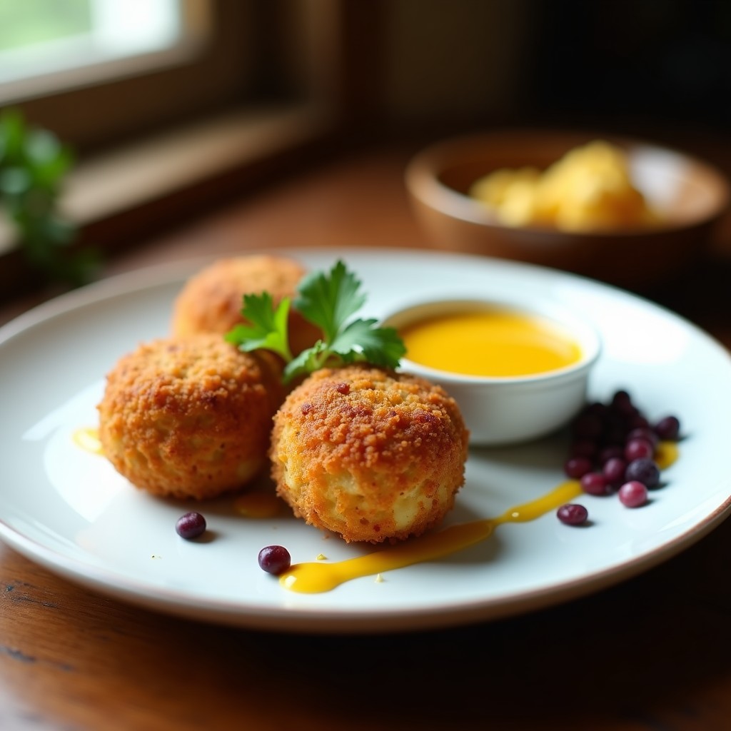 Croquetas de Maíz Morado y Queso de Anacardo: Entrante Peruano en Airfryer
