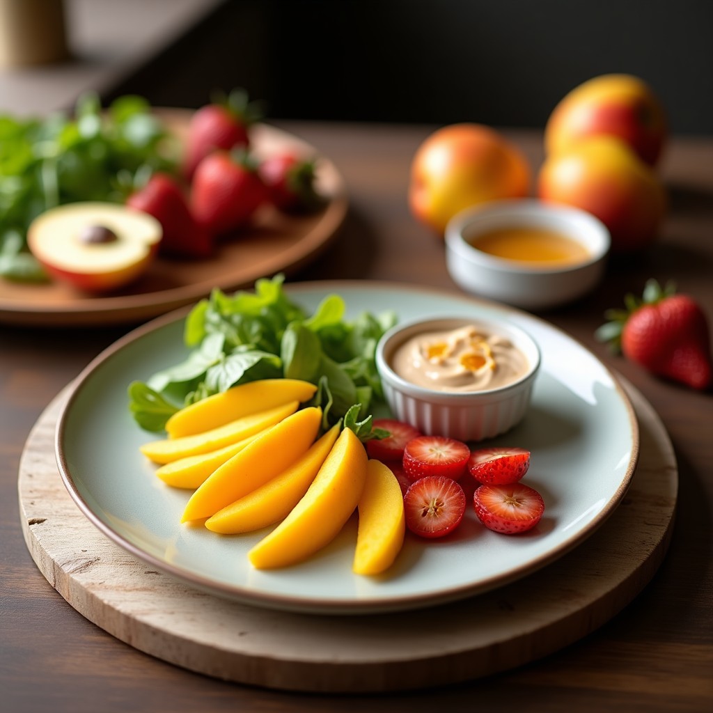 Crudités de Apio y Manzana con Dip de Cacahuete y Miel: Aperitivo Keto en 10 Minutos