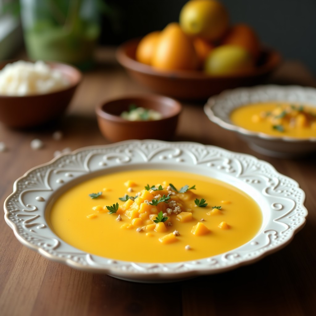 Curd de Mango con Leche de Coco y Cardamomo: Postre Indio Vegano Sin Azúcar