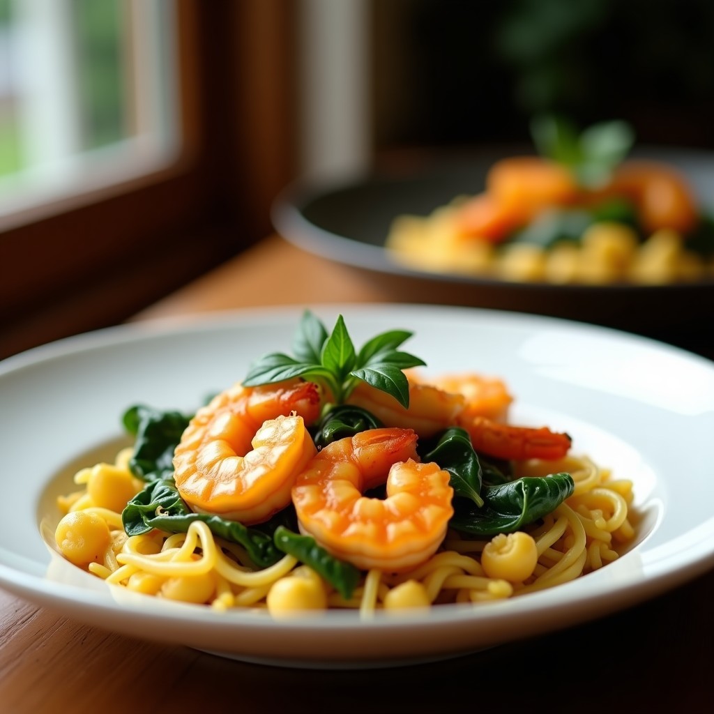 Curry de Camarones y Coco con Espinacas: Receta India en Thermomix Rápida y Fácil