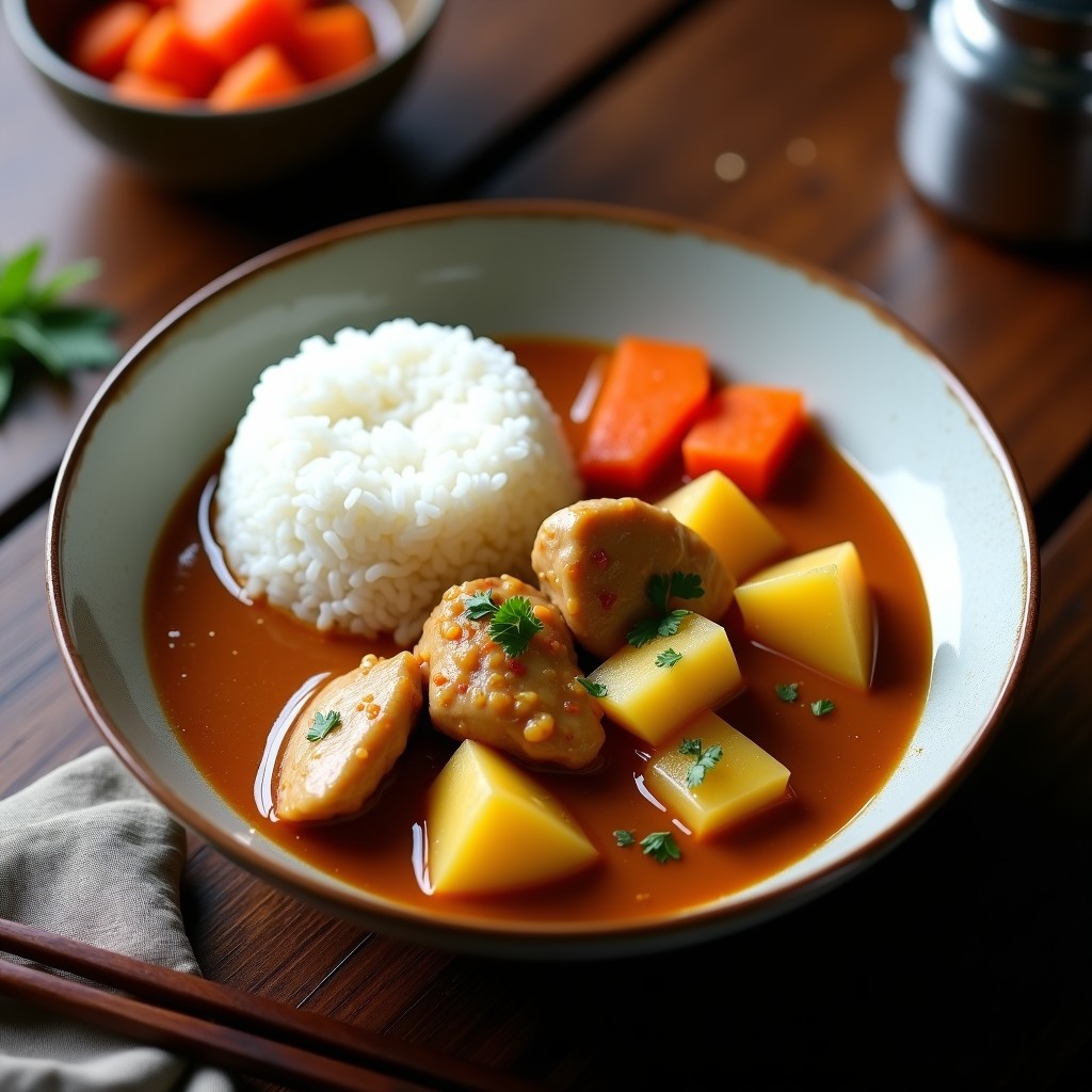 Curry Japonés Cremoso de Pollo con Verduras: Receta Fácil y Auténtica en 45 Minutos