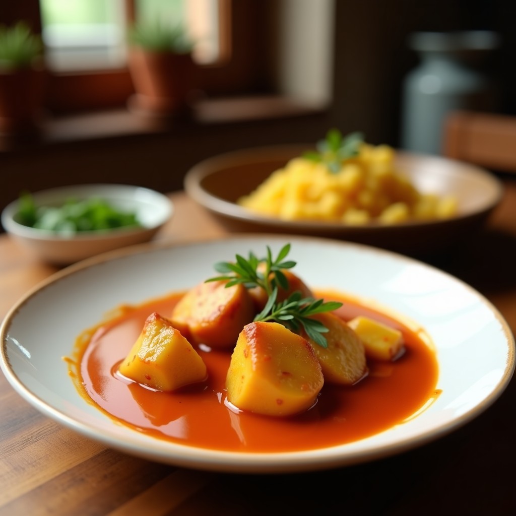 Curry Rojo Cremoso de Pato y Piña: Receta Tailandesa Fácil y Aromática en 35 Minutos
