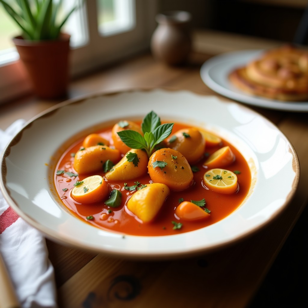 Curry Rojo Cremoso de Pavo y Berenjena: Receta Tailandesa Fácil y Aromática en 35 Minutos