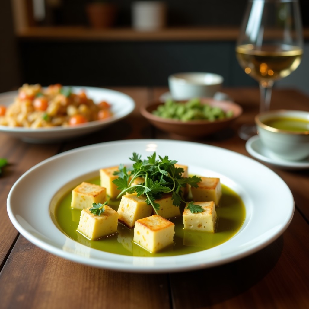 Curry Verde Tailandés con Calabacín y Tofu: Receta en Olla Lenta y Ultra Aromática