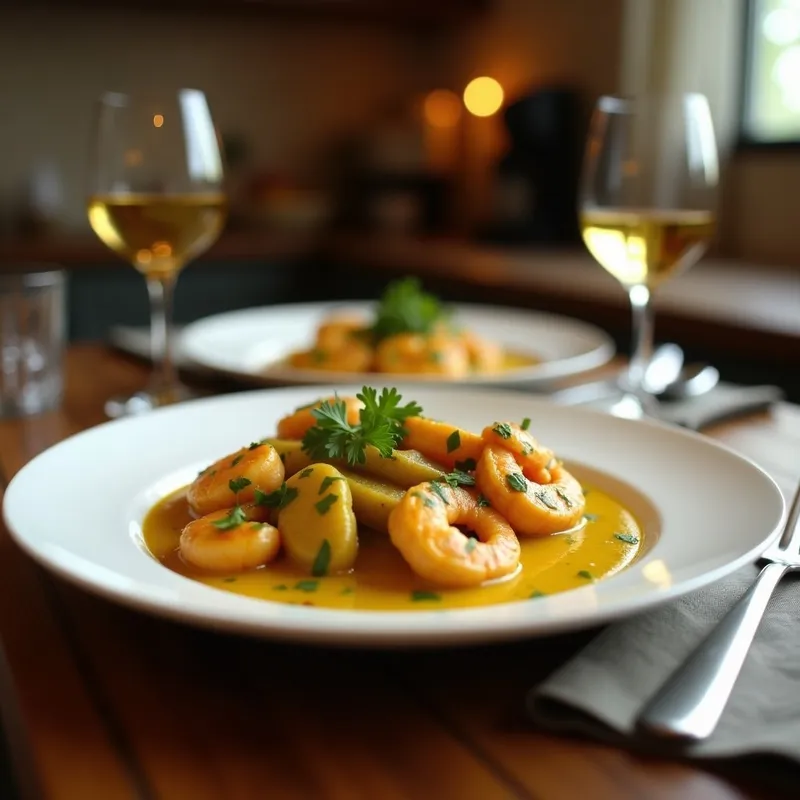 Curry Verde Tailandés con Gambas: Receta en Airfryer Rápida y Cremosa