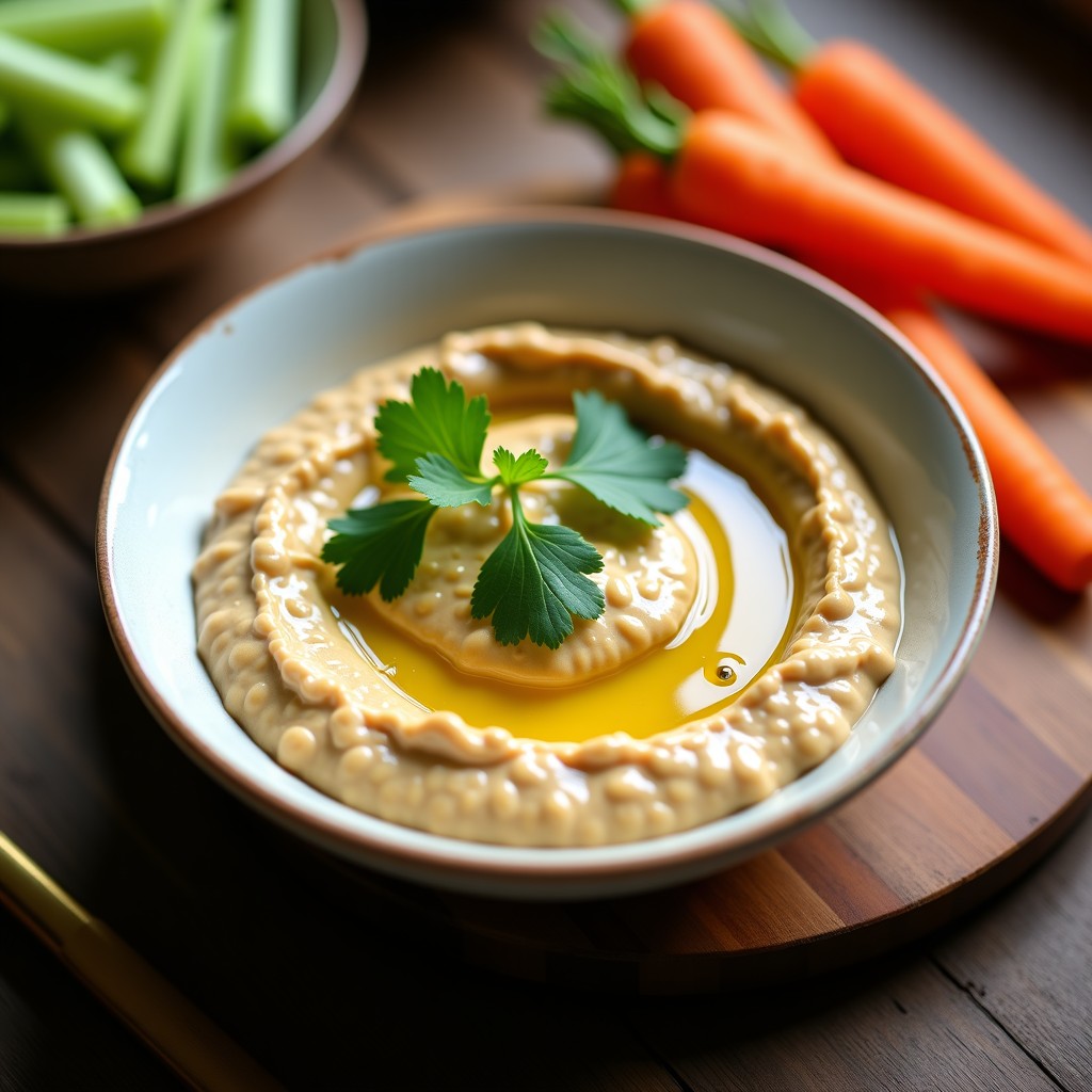 Dip de Lentejas Corail con Ajo Asado: Receta Vegana y Alta en Proteína para Snacks