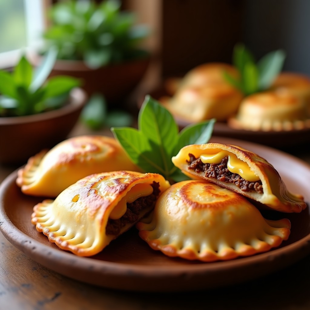 Empanadas derellenas de Carne Mechada y Queso: Receta Colombiana en Airfryer