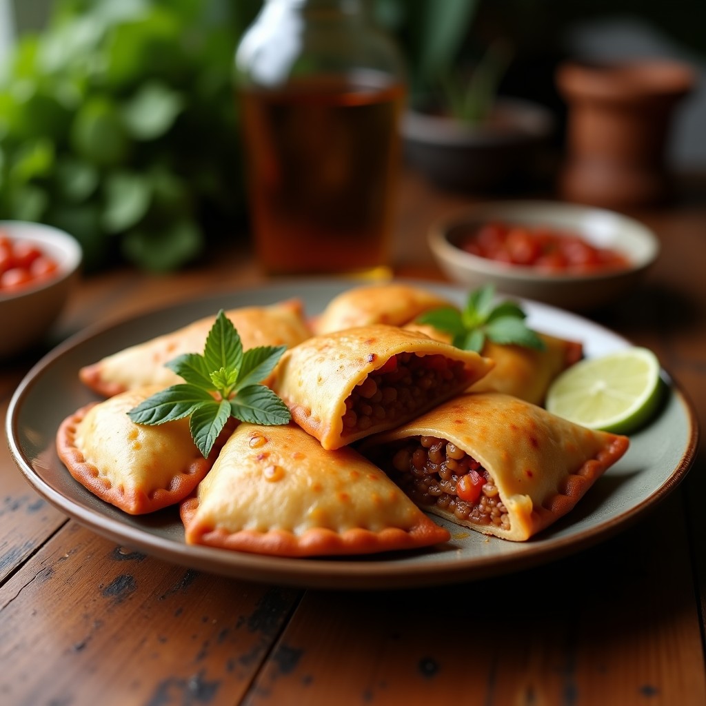 Empanadas de Carne Picada y Morcilla con Salsa Criolla: Receta Argentina en Airfryer Sin Aceite