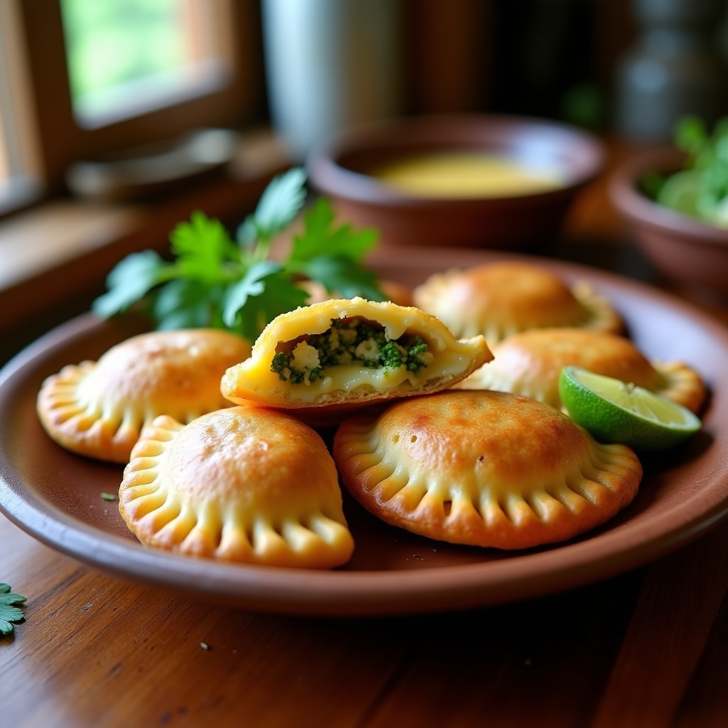 Empanadas de Chaya y Queso de Cabra: Receta Yucateca Sin Harina en Airfryer