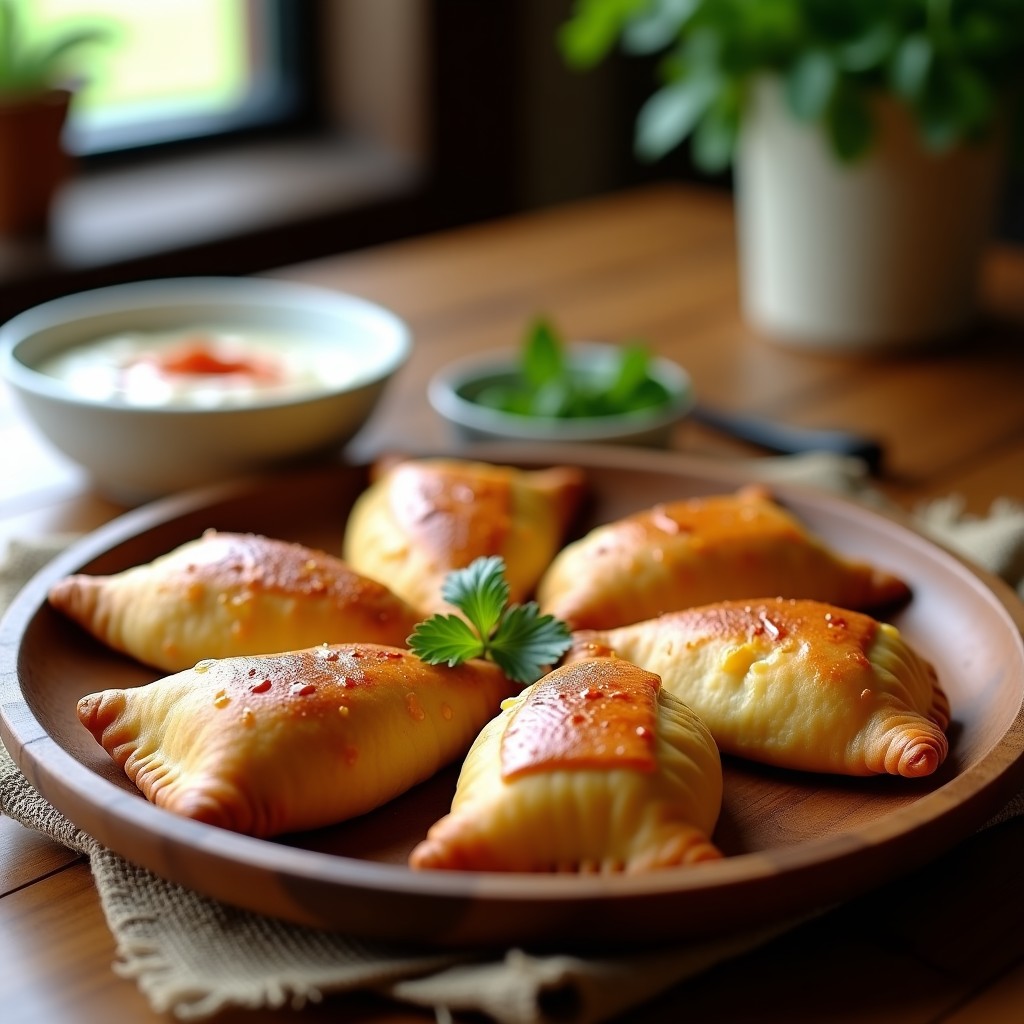 Empanadas de Choclo y Queso Manzur con Pimentón de Mercén: Receta Chilena en Airfryer