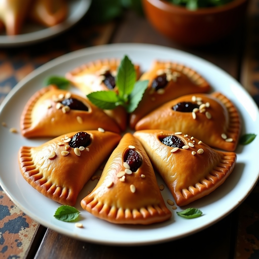Empanadas de Carne de Cordero y Ciruelas: Receta Marroquí en Olla Rápida