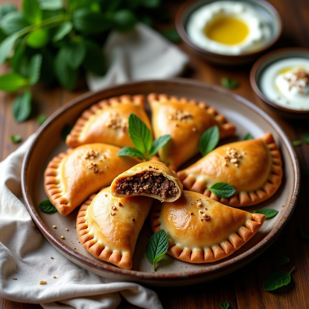 Empanadas de Cordero y Zaatar con Masa de Yogur: Receta Libanesa en Airfryer