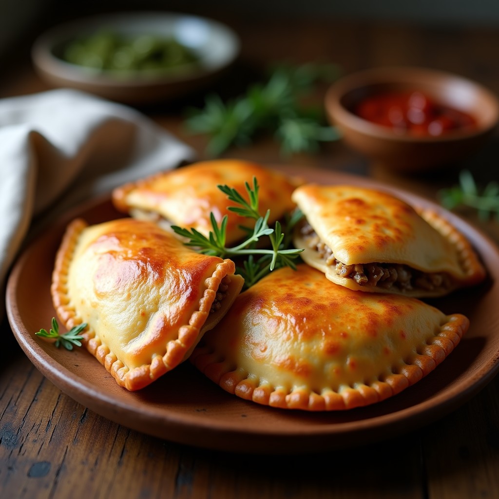 Empanadas Argentinas de Hongos y Cebolla Caramelizada: Receta Sin Gluten y Crujiente