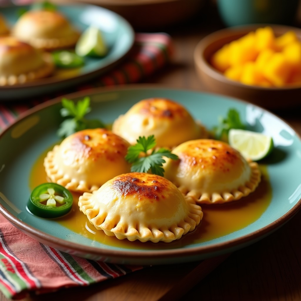 Empanadas de Mango y Jalapeño con Masa de Yuca: Receta Colombiana Dulce-Picante en Airfryer