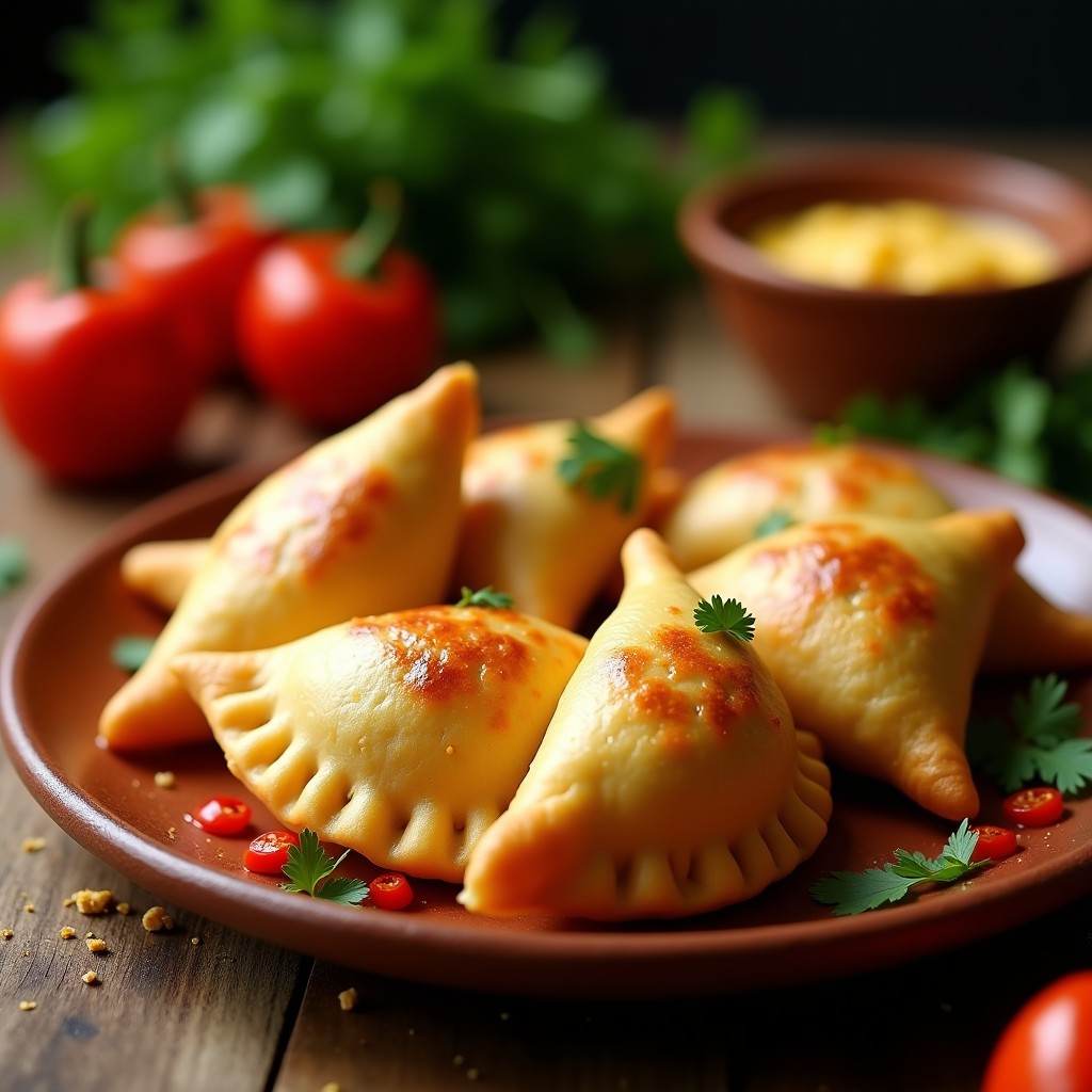 Empanadas de Mote y Queso Fresco: Receta Ecuatoriana en Airfryer con Ají Criollo