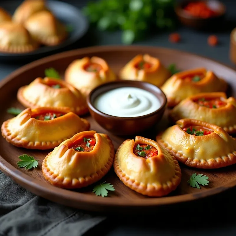 Empanadas Veganas Picantes: Rellenas de Queso de Tofu y Pimientos en 30 Minutos