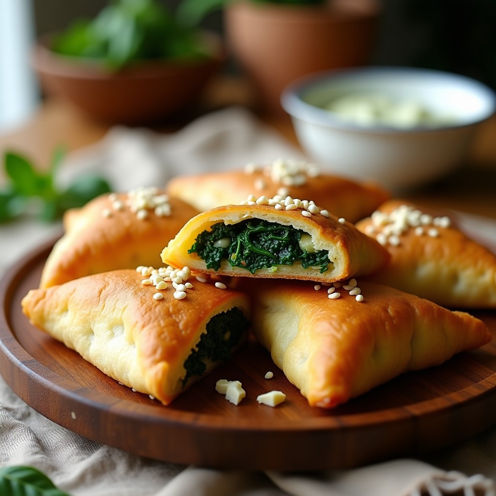 Empanadillas de Espinacas y Queso Feta en Masa de Yuca: Aperitivo Sin Gluten y Keto