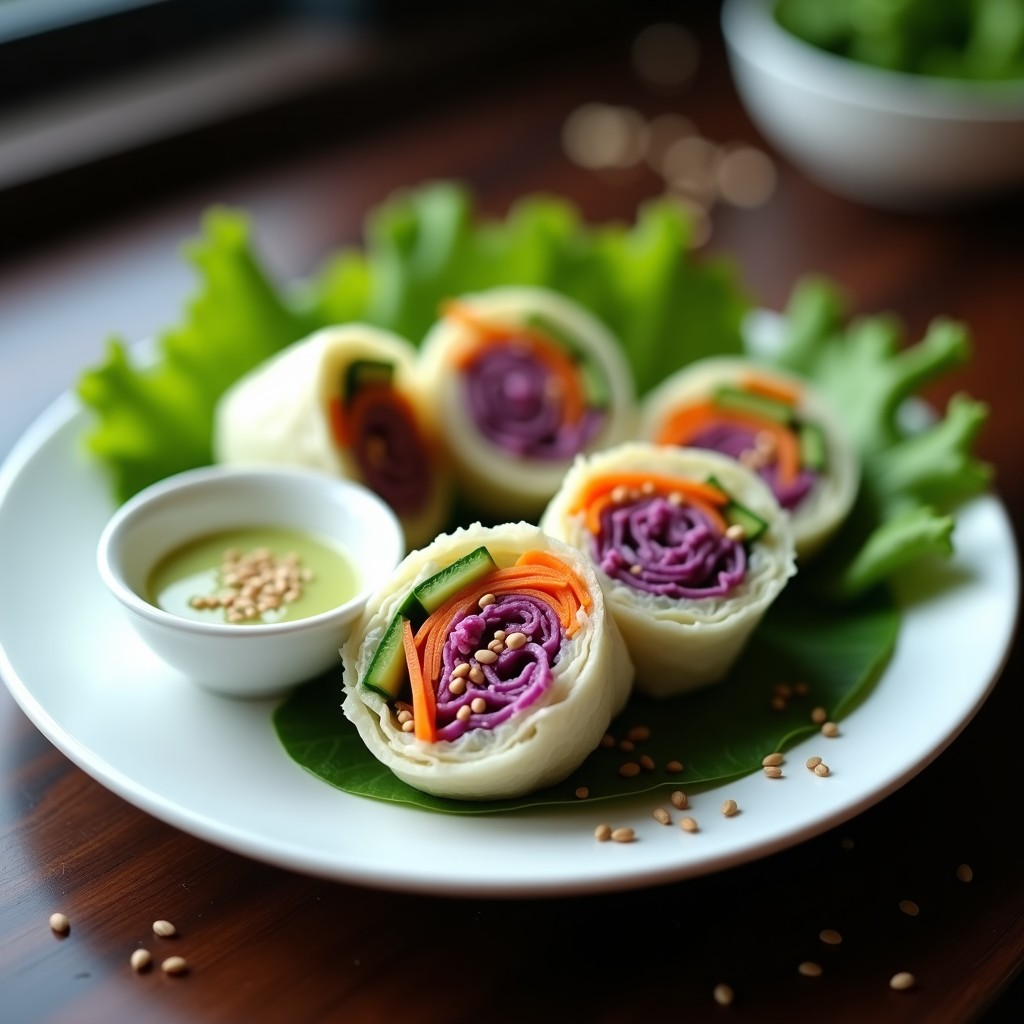 Enggberoek de Surimi Vegano con Salsa de Wasabi: Receta Coreana en 15 Minutos