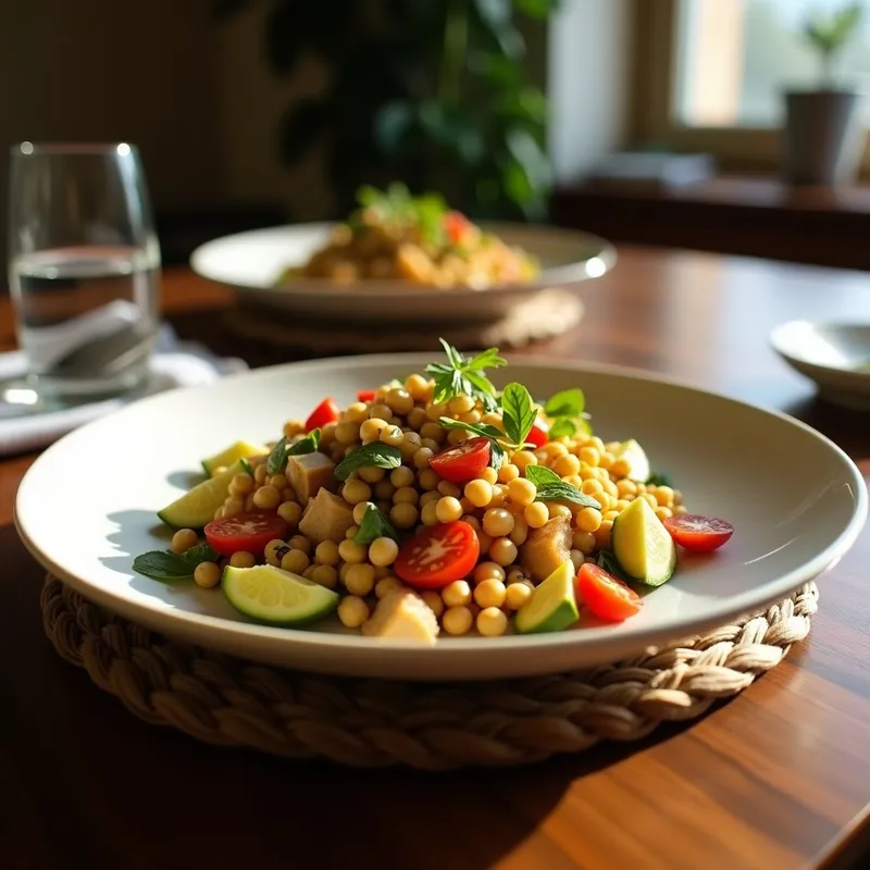 Ensalada César Vegana: Aderezo de Anacardos y Croutons de Pan Integral