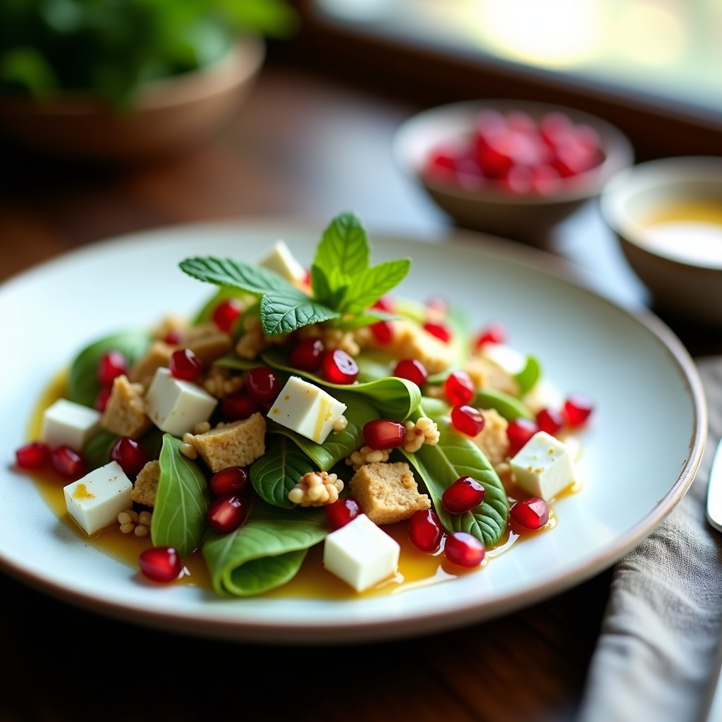 Ensalada de Endivias, Queso de Cabra y Granada con Vinagreta de Naranja Amarga: Receta Keto