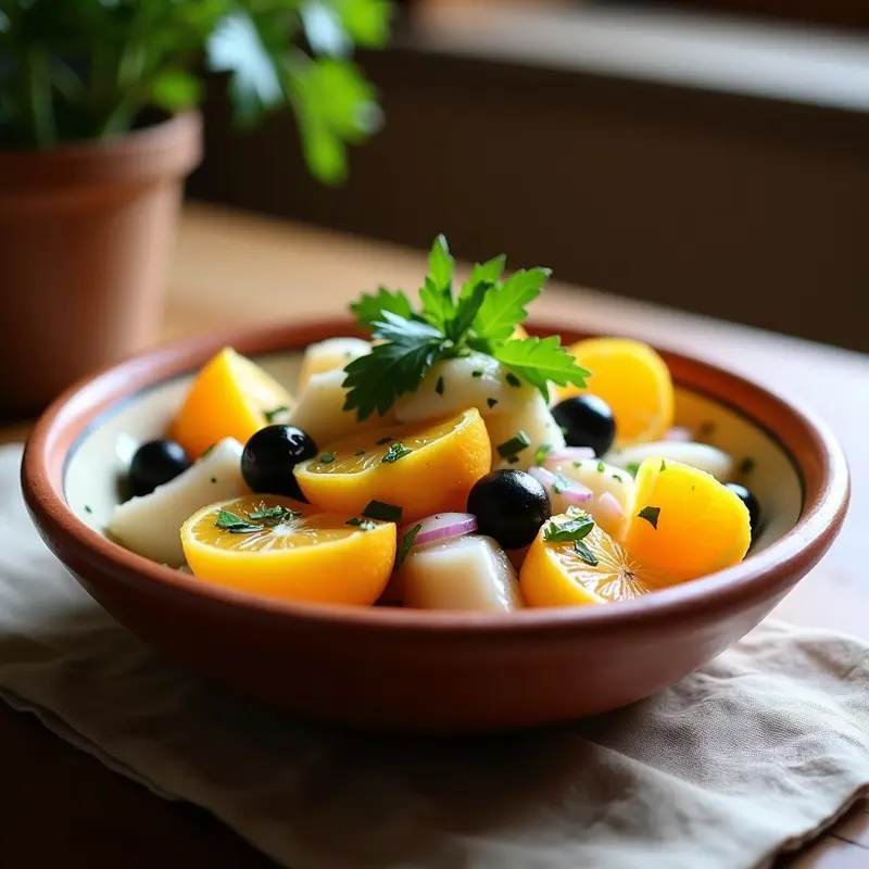Ensalada de Naranjitas con Bacalao y Aceitunas: Receta Murciana Fresca y Ácida