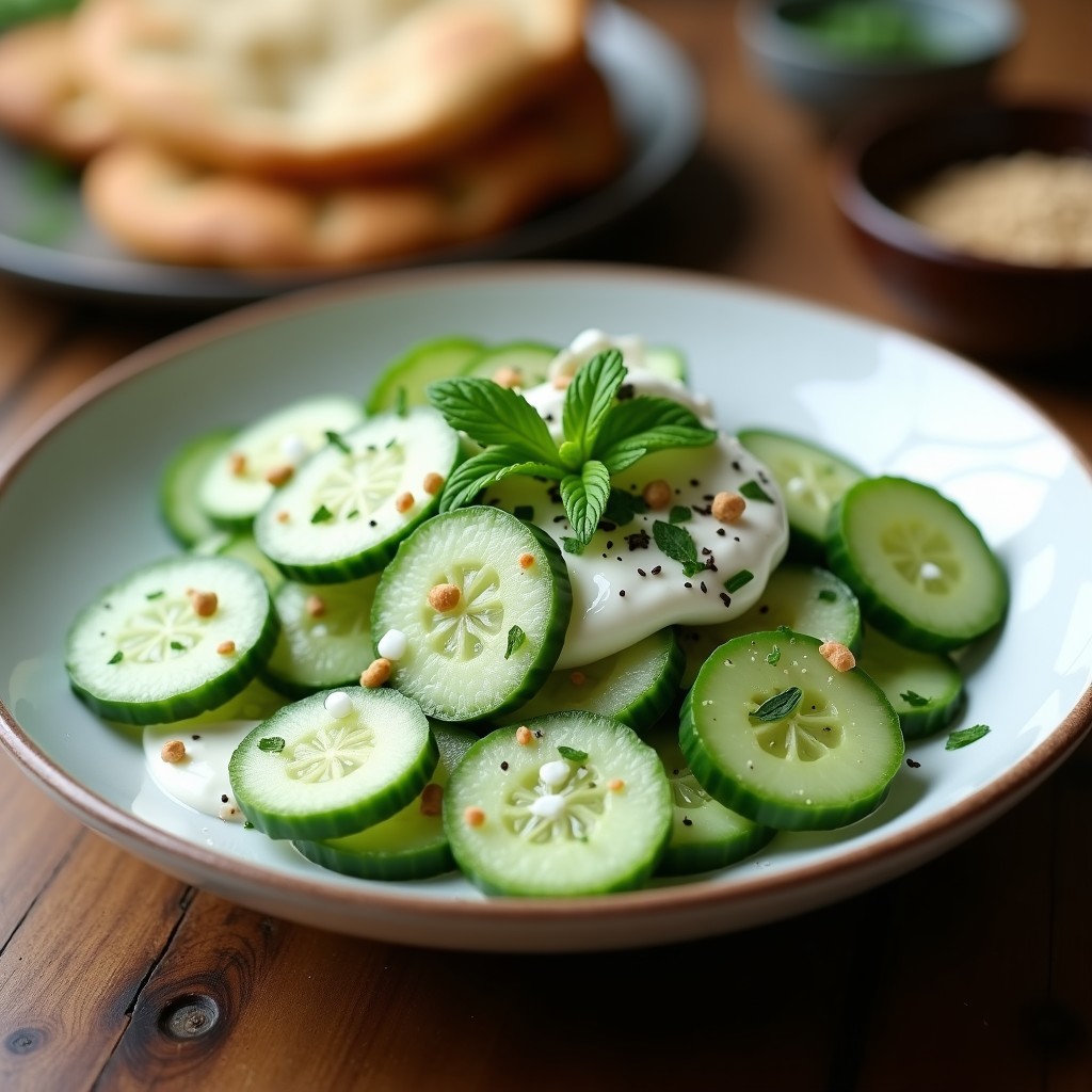Ensalada de Pepino, Yogur y Eneldo: Receta Persa Fresca y Digestiva