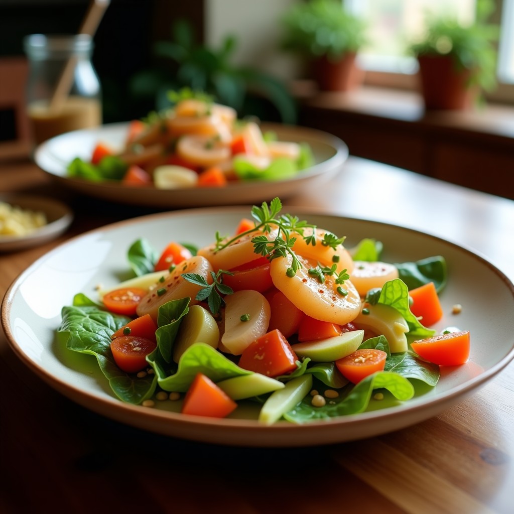 Ensalada Templada de Lentejas y Salmón Ahumado con Vinagreta de Eneldo: Receta Saludable y Saciente en 20 Minutos