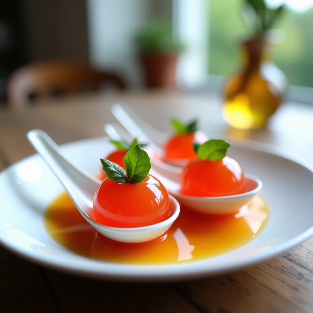 Esferas de Gazpacho Andaluz: Receta en Esferificación con Toque Molecular y Sin Cocción
