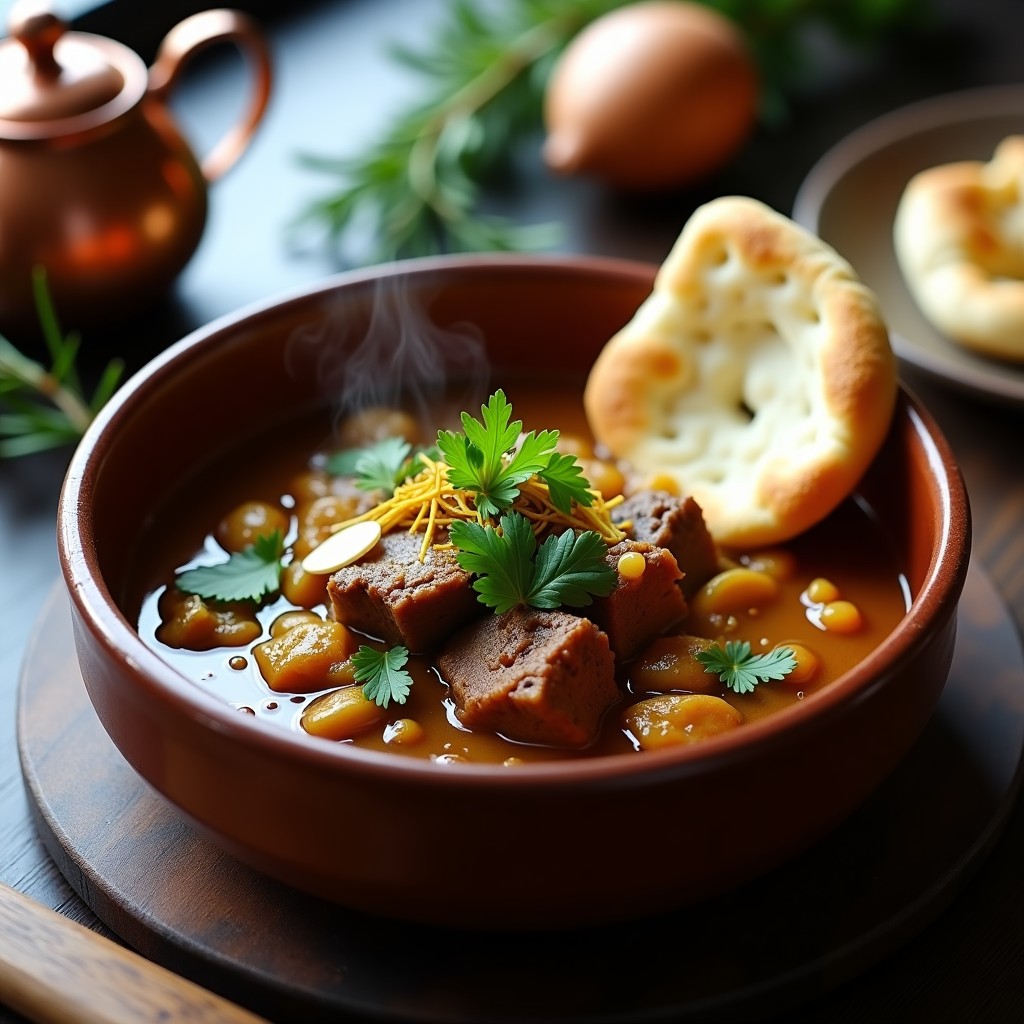 Estofado de Cordero con Berros y Almendras: Receta Marroquí Tradicional en Thermomix