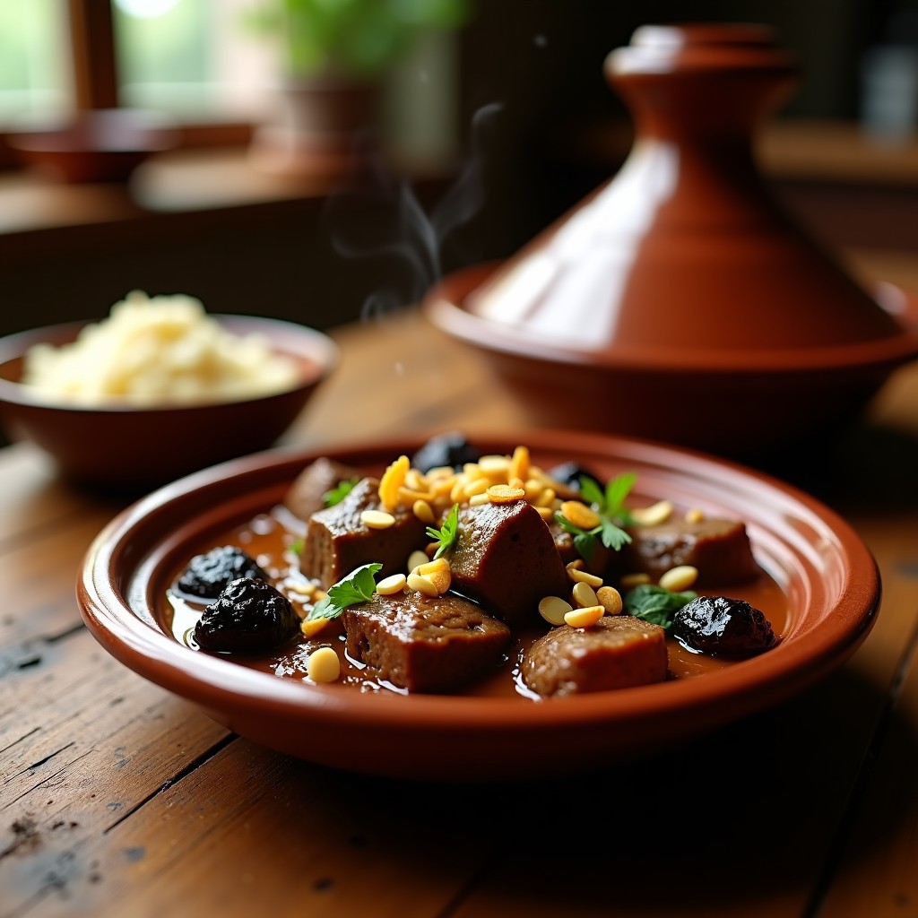 Estofado de Cordero con Ciruelas y Almendras: Receta Marroquí en Olla Exprés