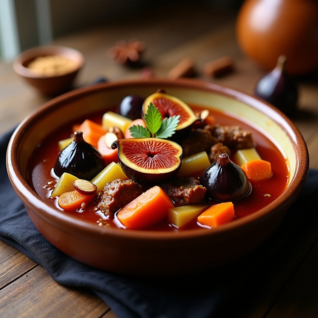 Estofado de Cordero con Higos y Especias Marroquíes: Receta en Olla Exprés en 40 Minutos