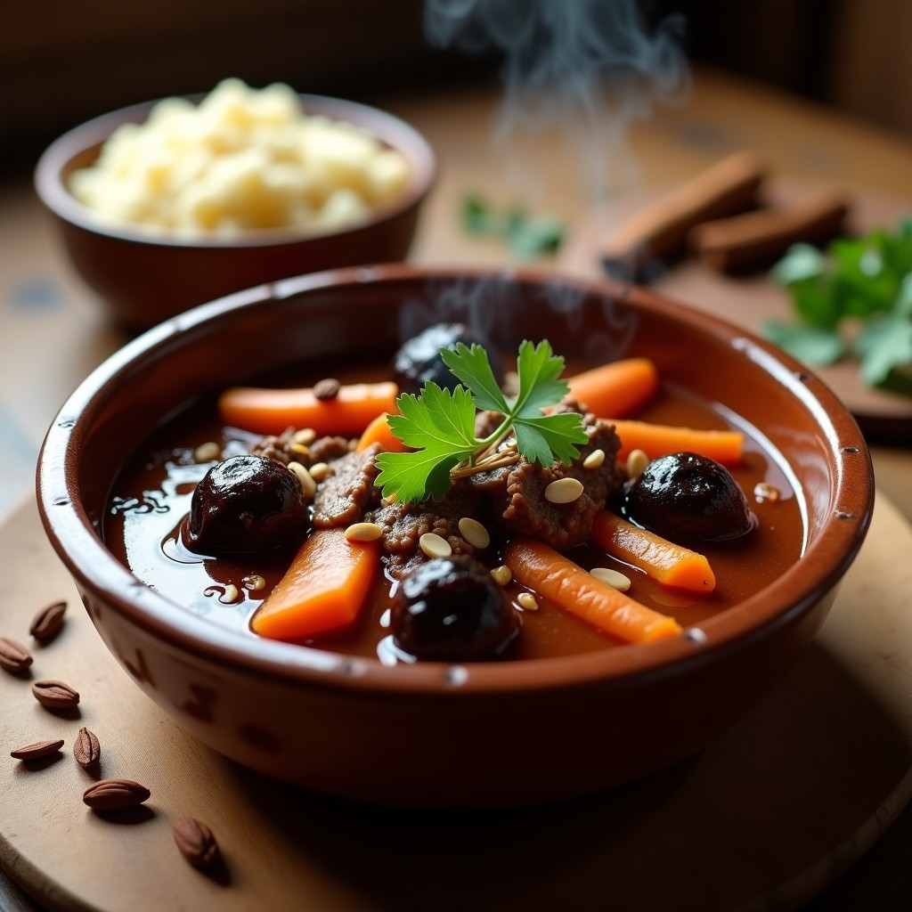 Estofado de Ternera con Ciruelas Pasas y Especias Marocíes: Receta en Olla Lenta