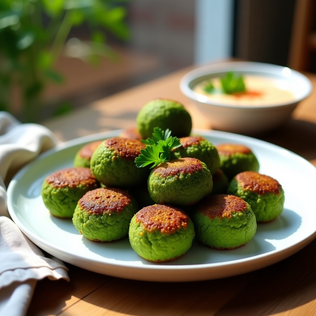 Falafel de Espirulina y Garbanzos al Horno: Receta Vegana y Alta en Proteína