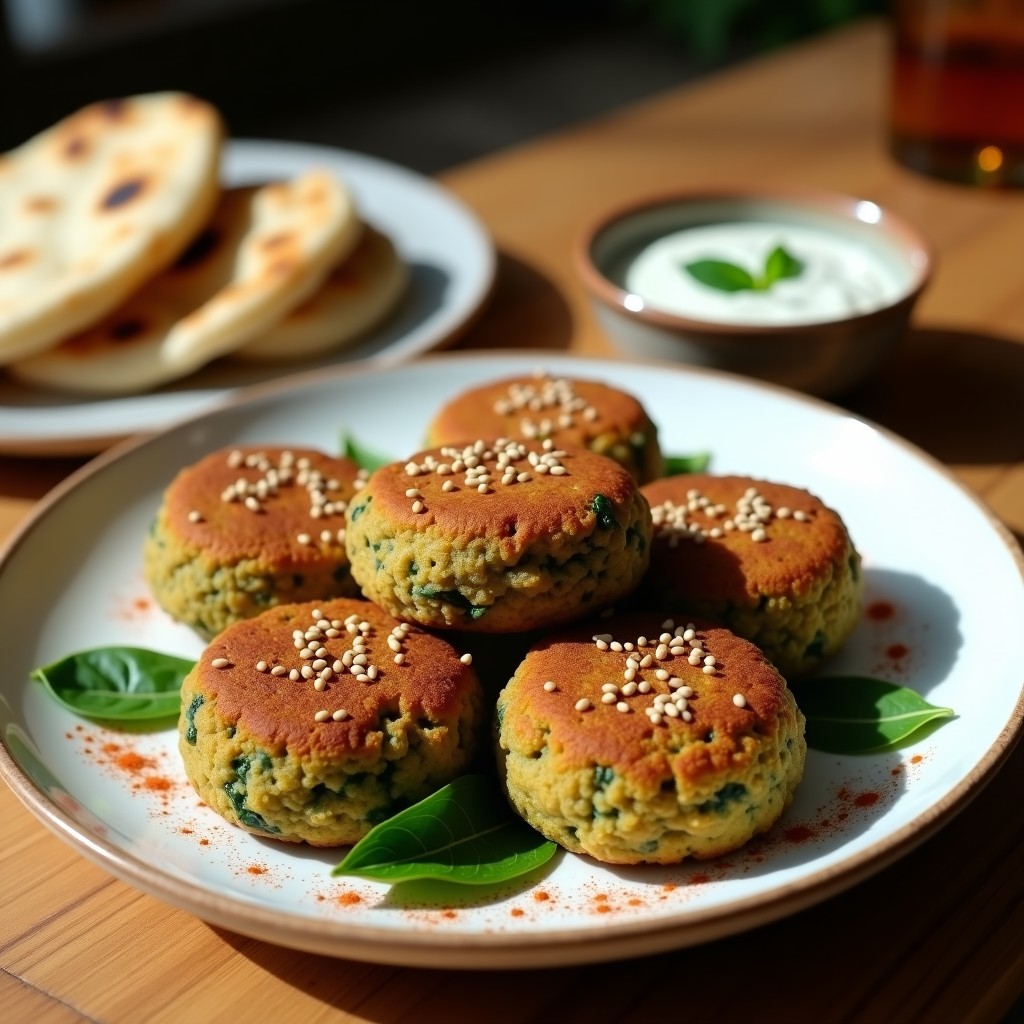 Falafel de Habas y Espinacas al Horno: Receta Árabe Sin Gluten y Alta en Fibra en 20 Minutos