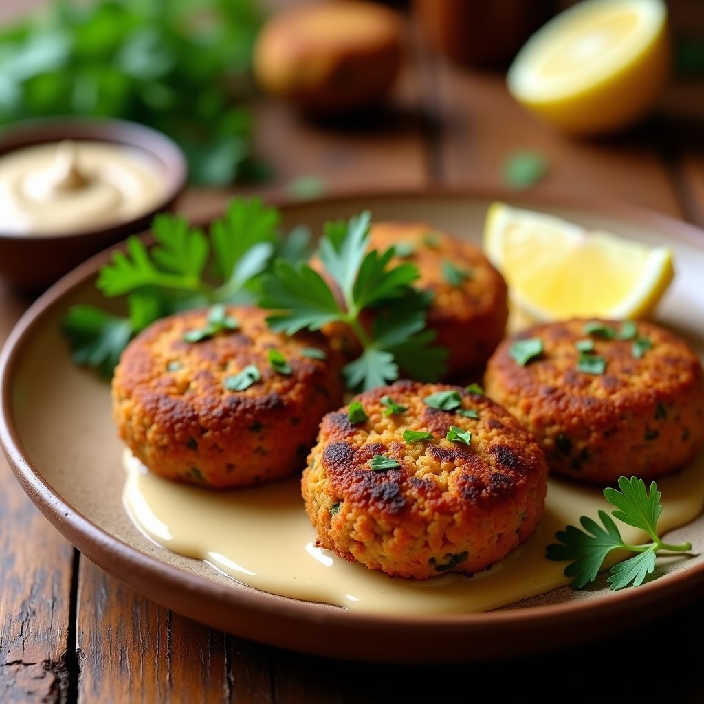 Falafel de Lentejas Rojas al Horno: Receta Libnesa Crujiente y Sin Gluten