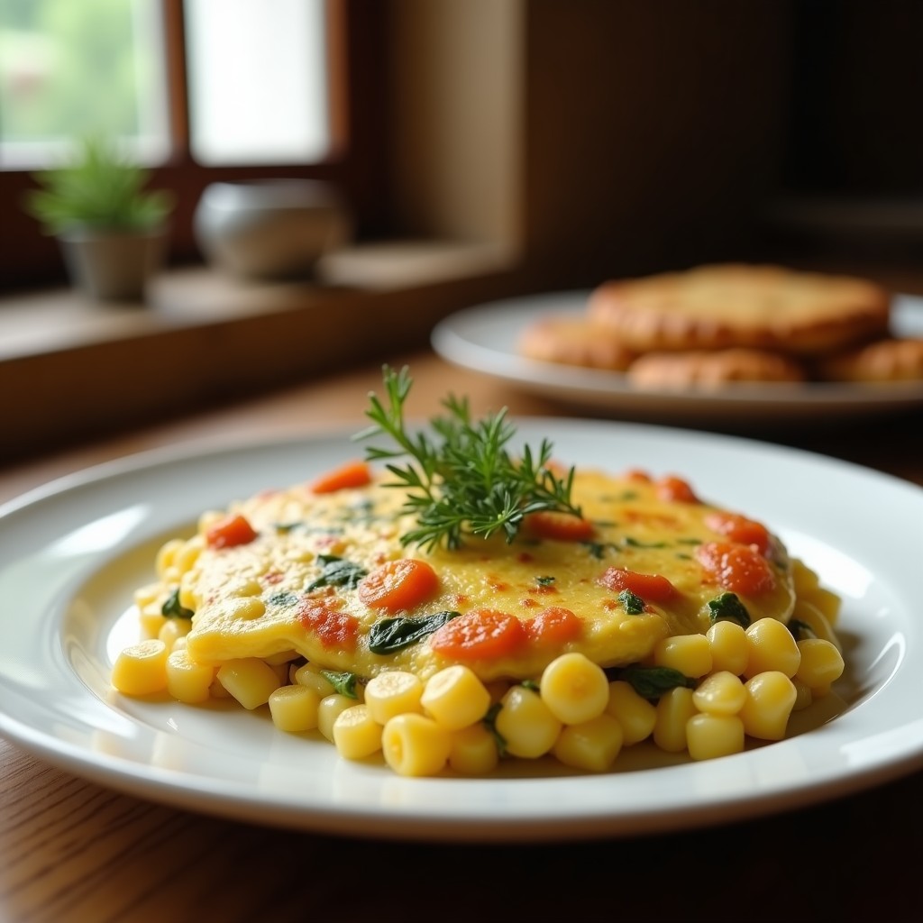 Frittata de Pasta y Espinacas con Queso de Cabra: Receta Fácil, Cremosa y de Aprovechamiento