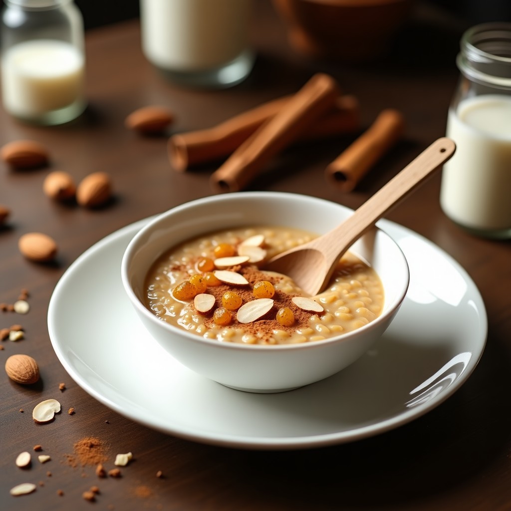 Gachas de Mijo con Leche de Almendras y Canela: Desayuno Sin Gluten y Reconfortante