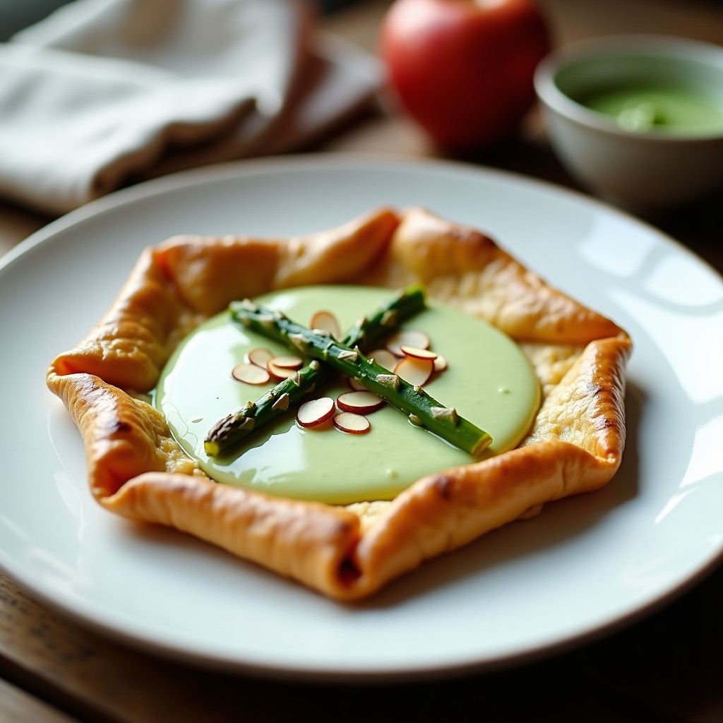 Galettes de Sarrasin con Crema de Espárragos Trigueros: Receta Francesa Sin Gluten
