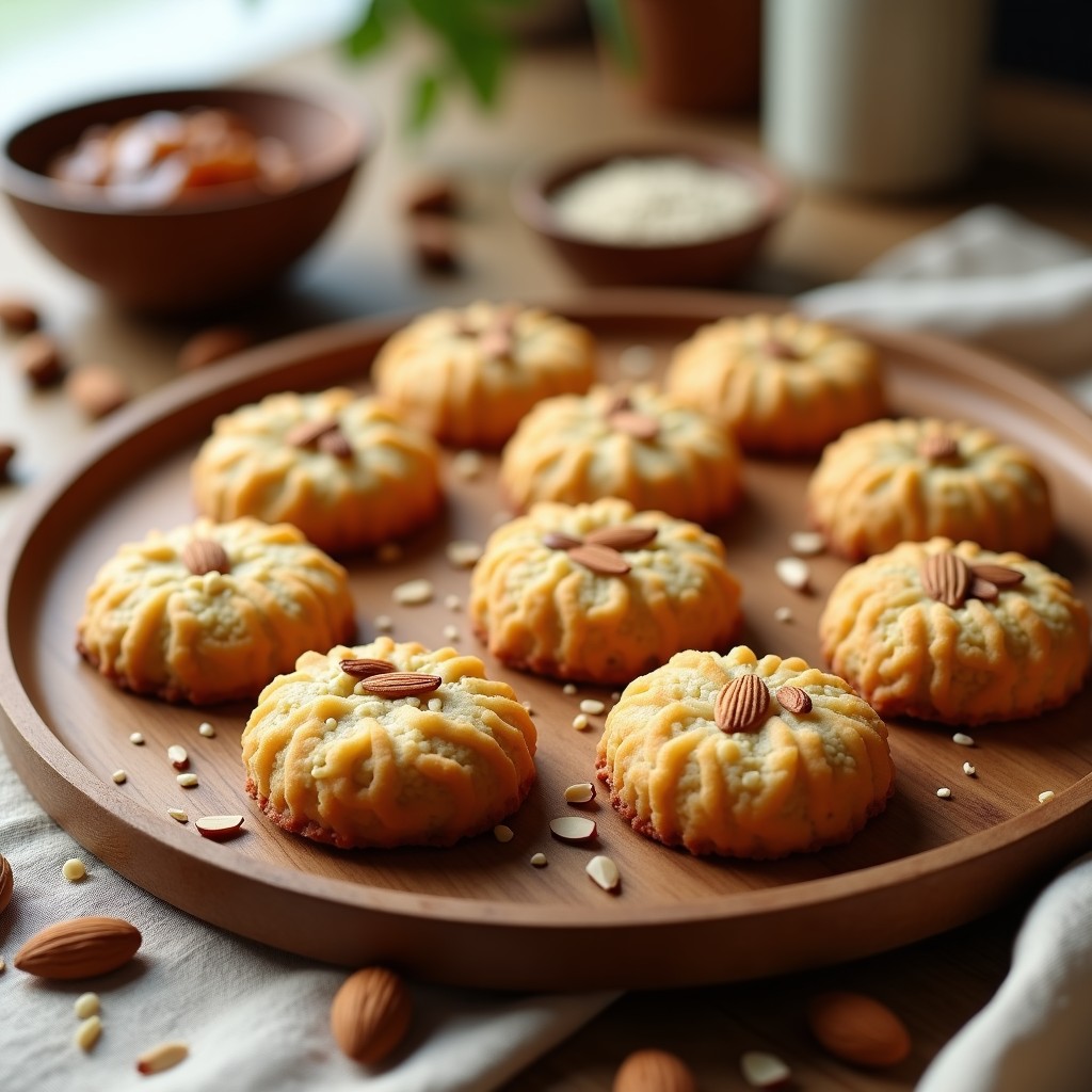 Galletas de Harina de Almendra y Pasta de Dátiles: Postre Sin Azúcar y Sin Harina para Niños