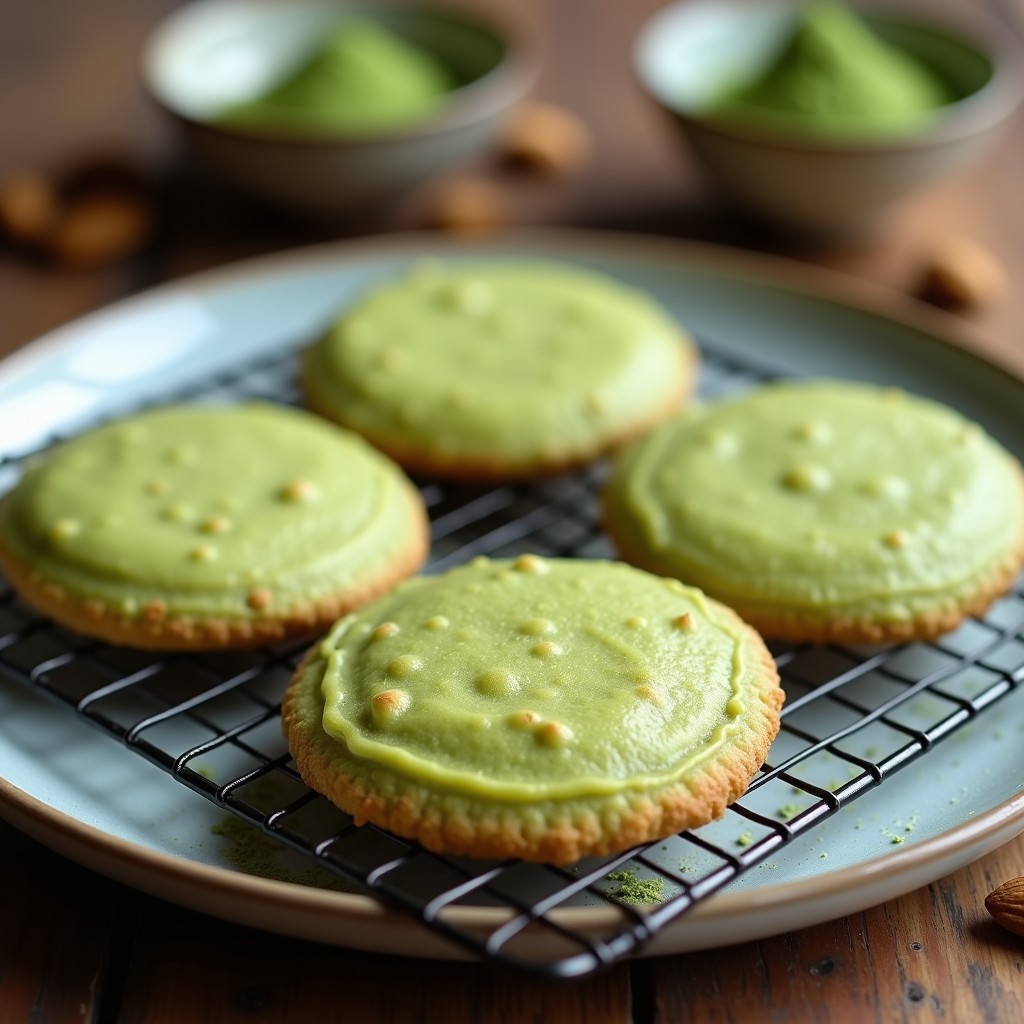 Galletas de Harina de Almendra y matcha: Receta Keto en Airfryer con 3 Ingredientes