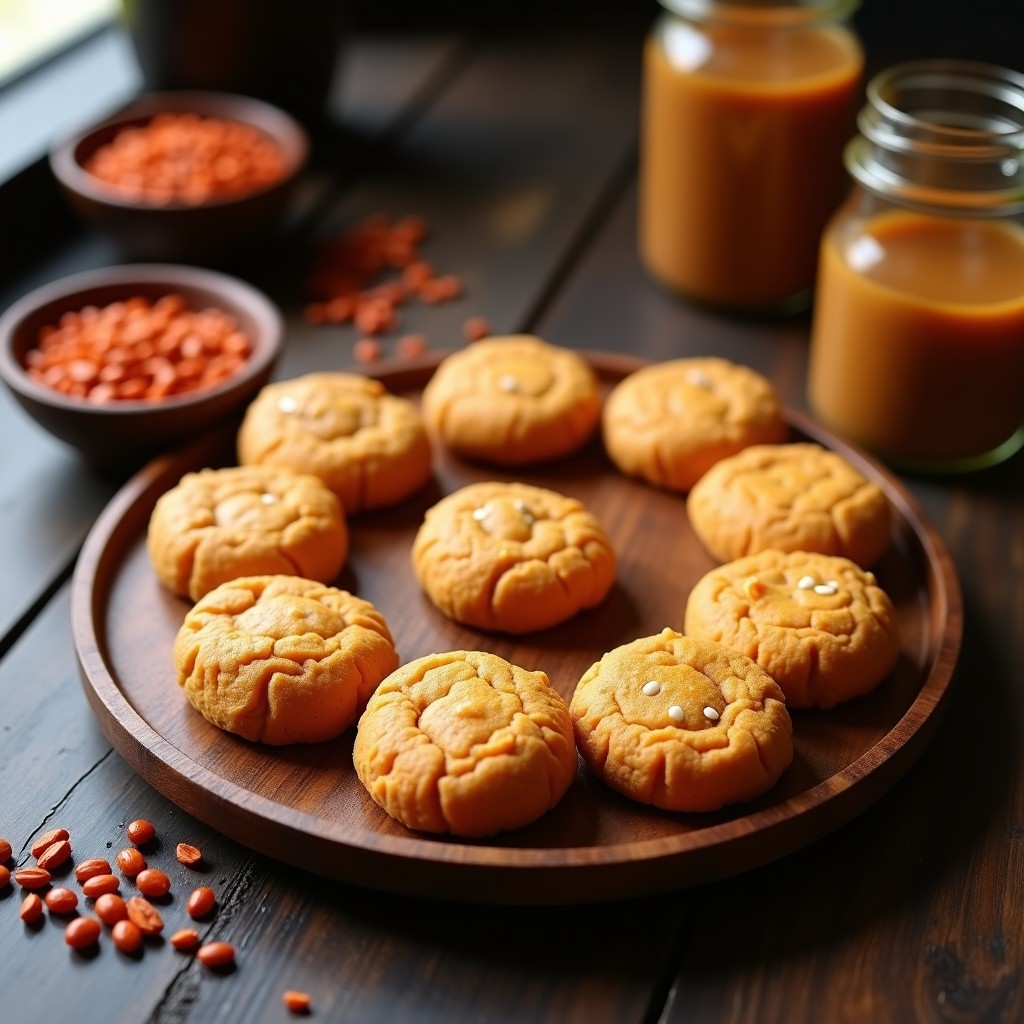 Galletas de Lentejas Rojas y Tahini: Snack Proteico Sin Horno en Airfryer