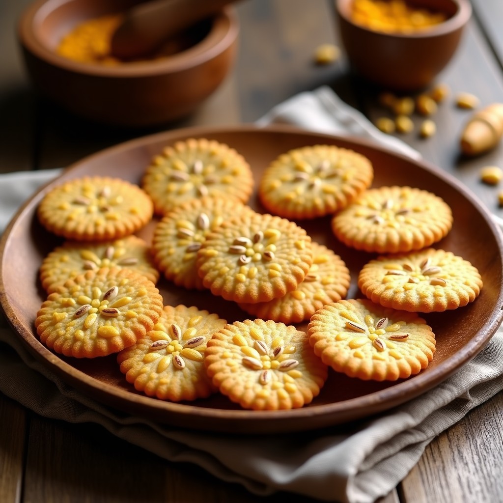 Galletas de Lino y Semillas de Girasol con Especias Marroquíes: Snack crujiente y Keto