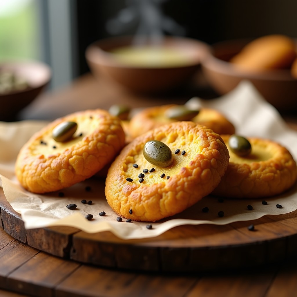 Galletas de Semillas de Calabaza y Miso Blanco: Snack Keto Crujiente y Umami