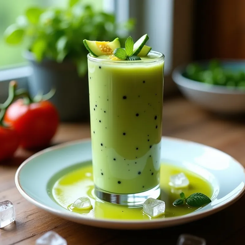 Gazpacho Andaluz Helado Sin Tomate: Receta Fresca y Ligera en 10 Minutos