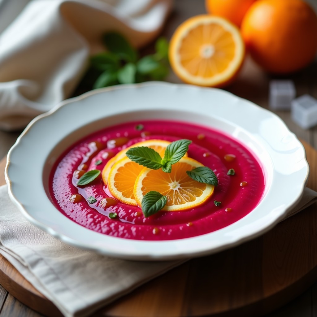 Gazpacho de Remolacha y Naranja: Receta Refrescante y Alta en Vitamina C en 10 Minutos
