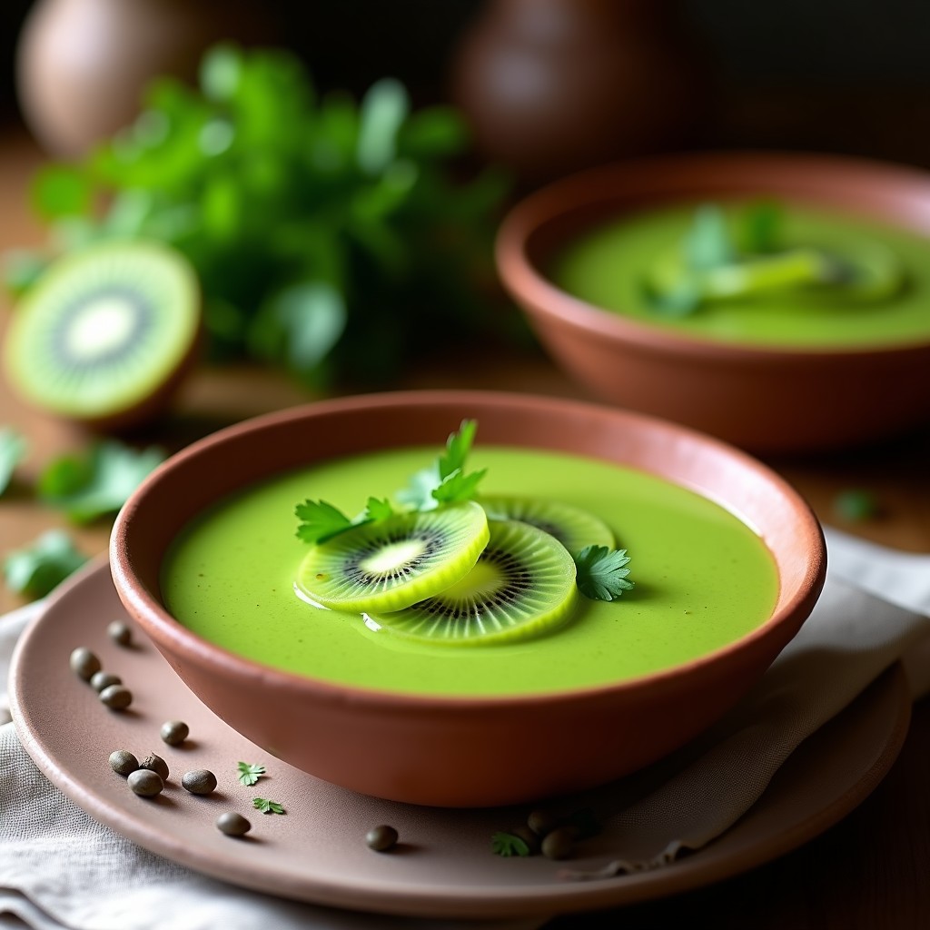 Gazpacho Andino de Lúcula y Kiwi: Sopa Fría Colombiana Sin Cocinar