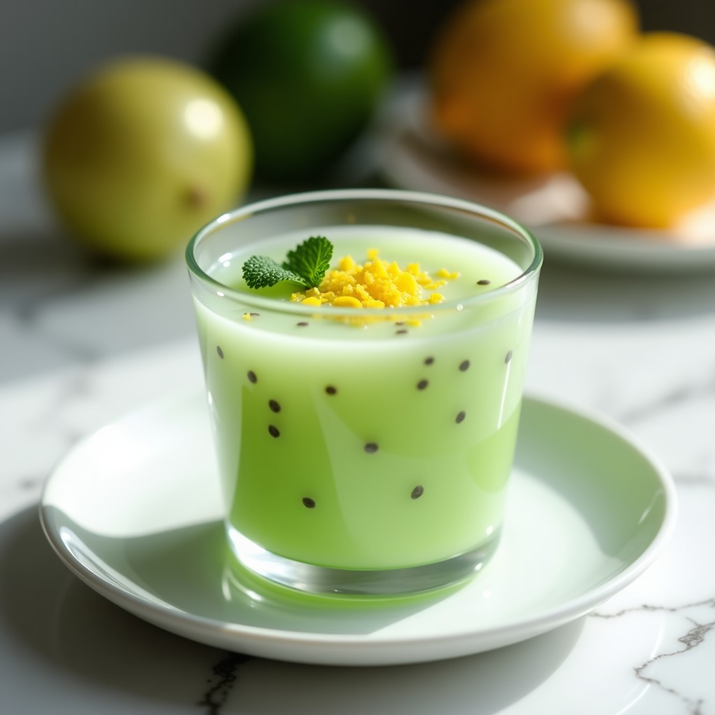 Gelatina de Aloe Vera y Limón con Semillas de Chía: Postre Desintoxicante y Sin Azúcar
