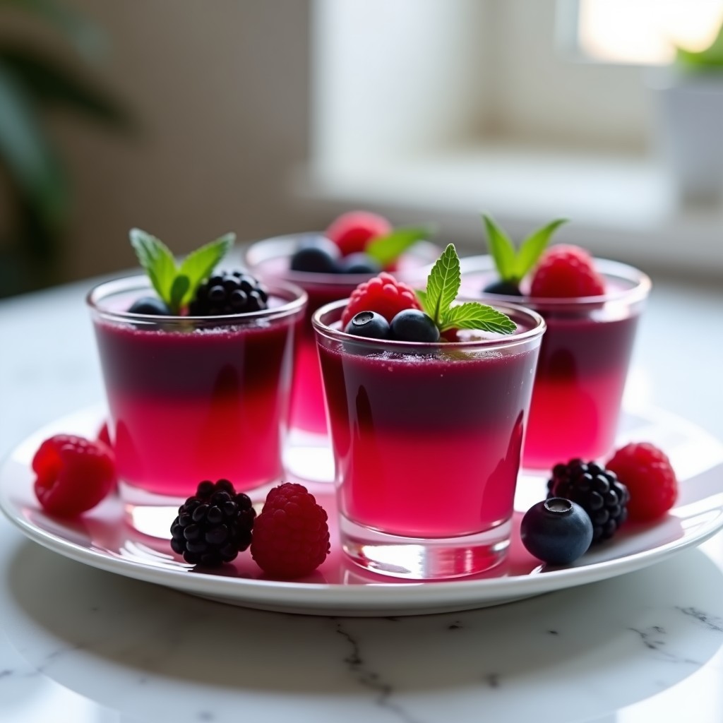 Gelatina de Frutos Rojos con Aguar-Agar: Postre Vegano Sin Azúcar y Rápido