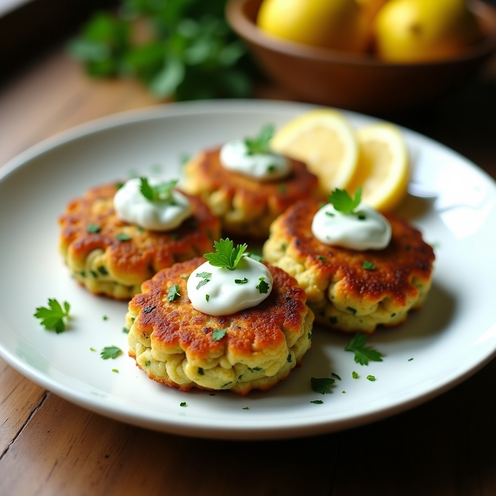 Hamburguesas de Merluza y Algas Espirulina con Salsa de Limón: Receta Keto en Airfryer
