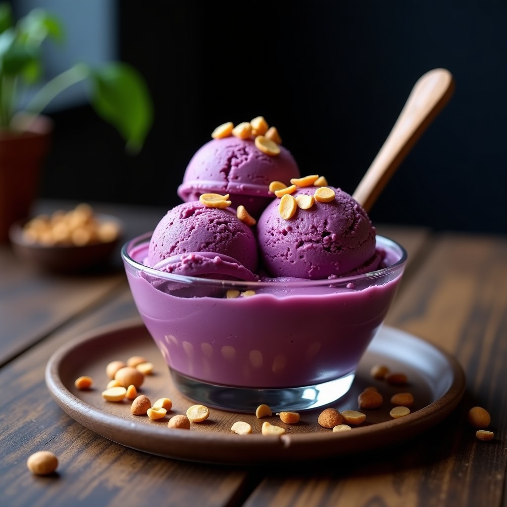 Helado de Açaí y Cacahuete: Postre Brasileño Keto Sin Azúcar y Ultracremoso